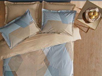 ift Kiilik Puffy Nolan Rnf Nevresim Takm - Safran